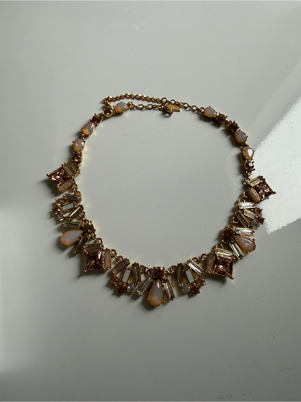 kate spade Gold and Blush Crystal Collar Necklace
